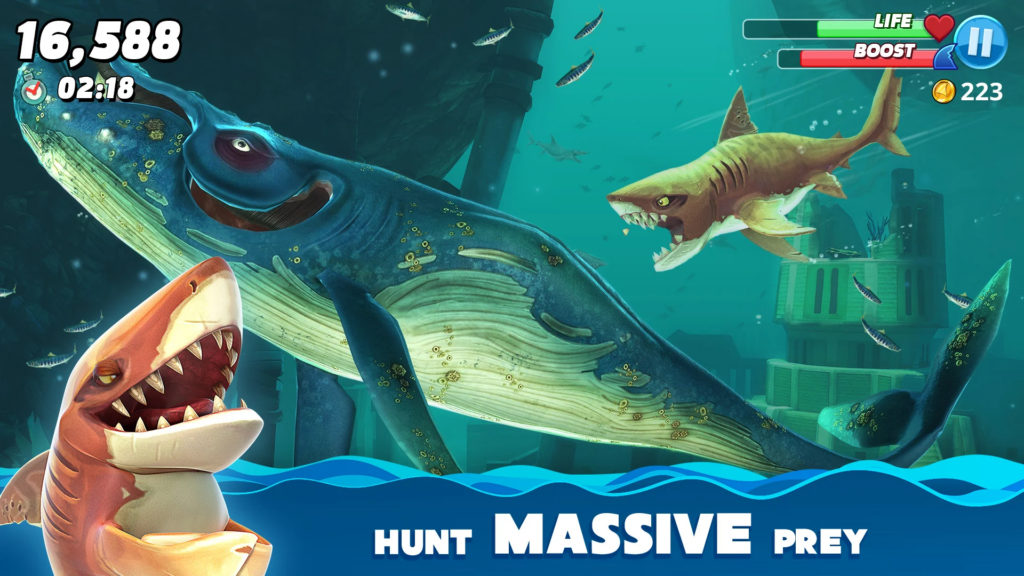 Hungry Shark World Mod APK 6.2.11 [Unlimited Gold][Unlimited Pearl][Unlimited Diamonds][No Ads]