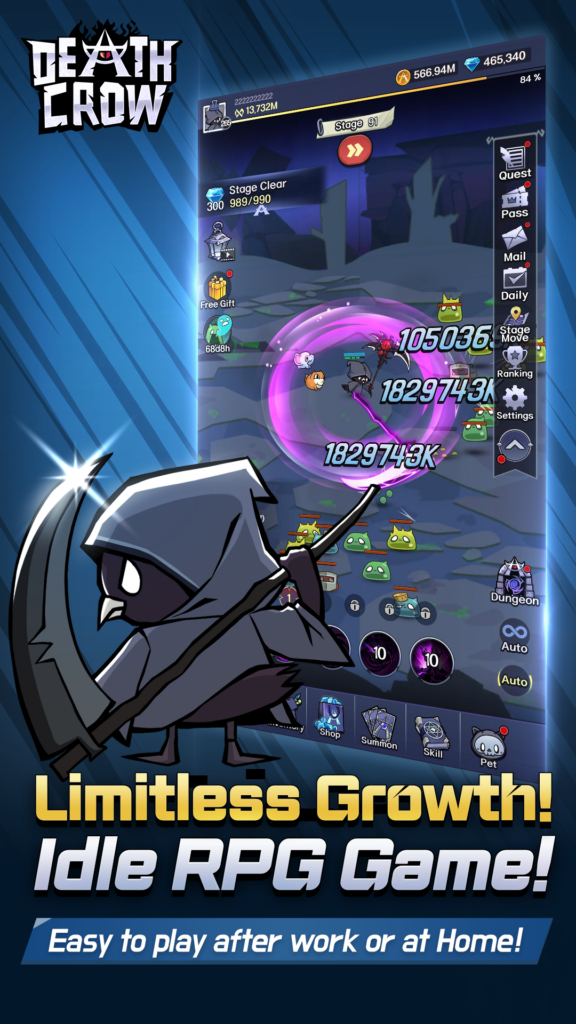 Death Crow : dc idle RPG Mod APK 1.8.4[Mode Menu][God Mode][Unlimited Currency]